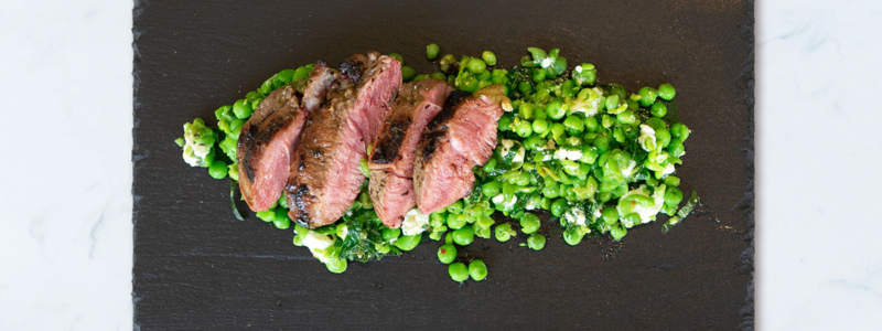 Lamb & Mashed Minty Feta Peas Recipe Lamb & Mashed Minty Feta Peas Recipe