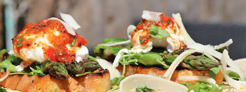 Griddled Asparagus, Egg & Blackened Chilli Salsa Recipe Griddled Asparagus, Egg & Blackened Chilli Salsa Recipe